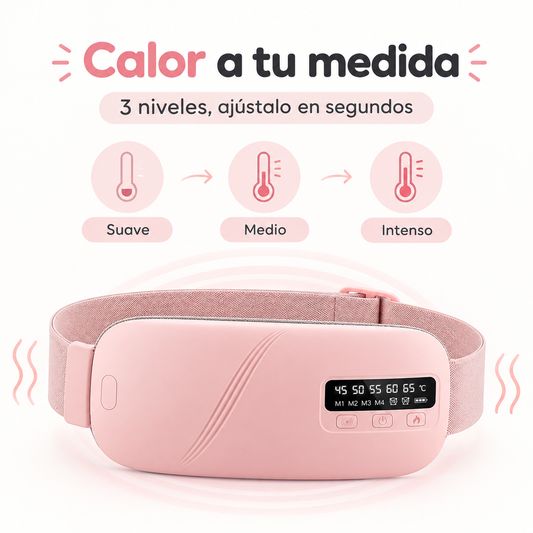 Cinturón térmico para cólicos con masaje