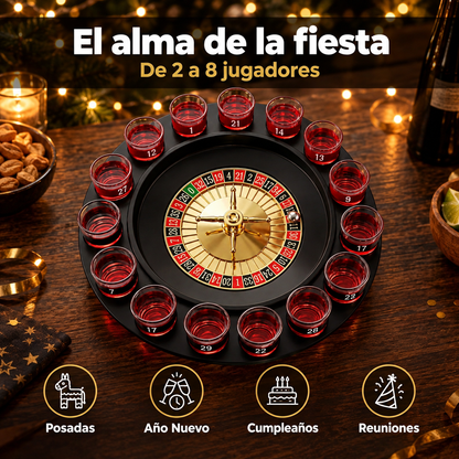 Ruleta de shots de 16 vasos para tus fiestas