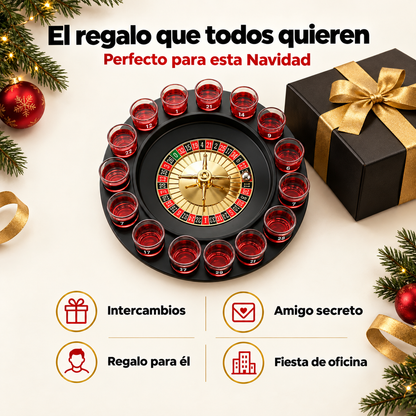 Ruleta de shots de 16 vasos para tus fiestas